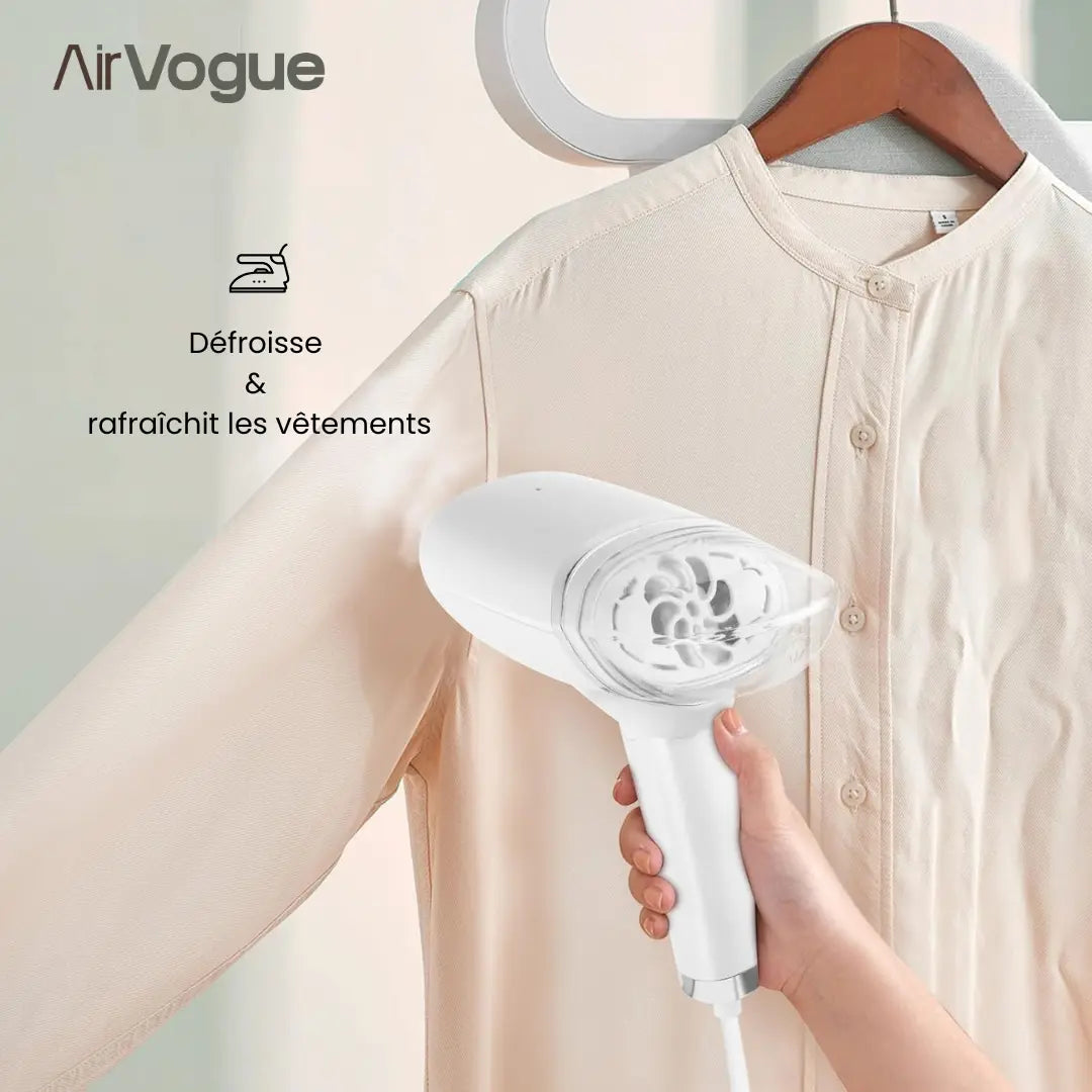 Défroisseur vapeur portable compact  |  AirVogue G0 – Purifier