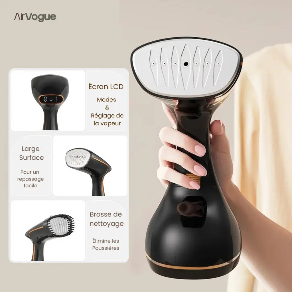 Défroisseur vapeur équilibré – usage quotidien |  AIRVOGUE F2 – Balance