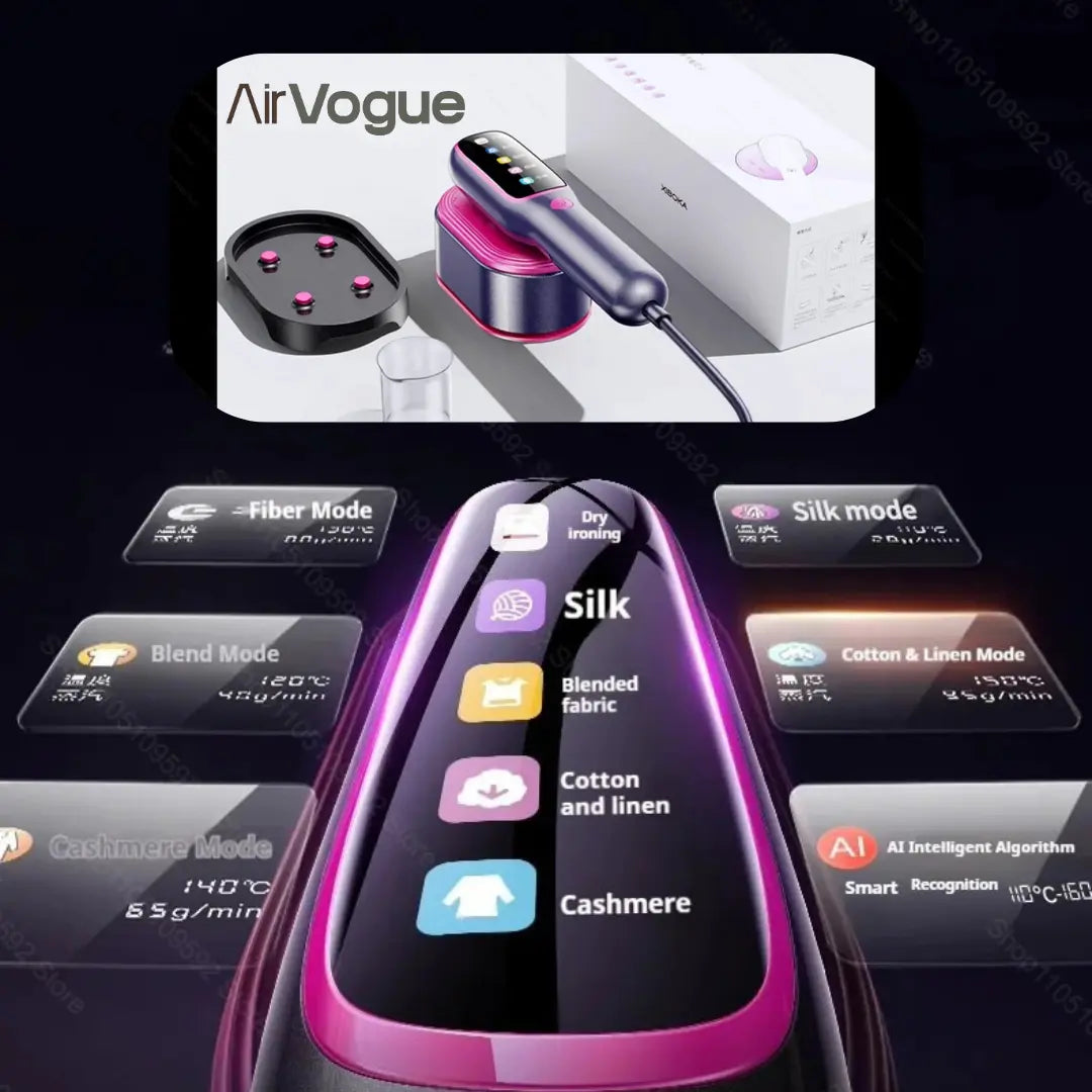 Défroisseur vapeur nomade avancé  |  AIRVOGUE J5 – Flex