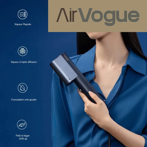 Défroisseur vapeur à main – usage quotidien  |  AIRVOGUE G2 – Performance