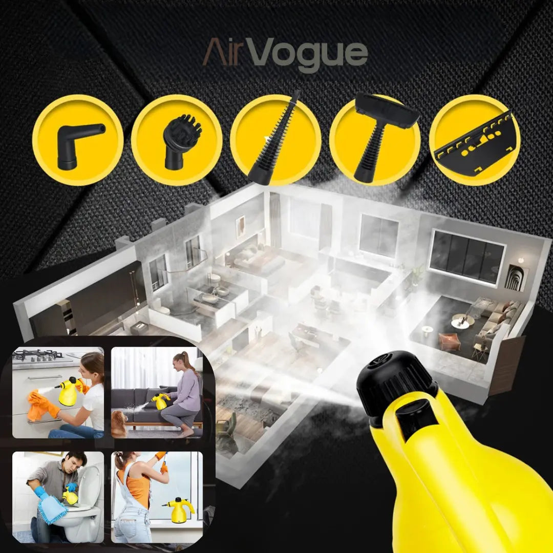 Nettoyeur vapeur essentiel pour surfaces et tissus  | AirVogue C1 – Pure