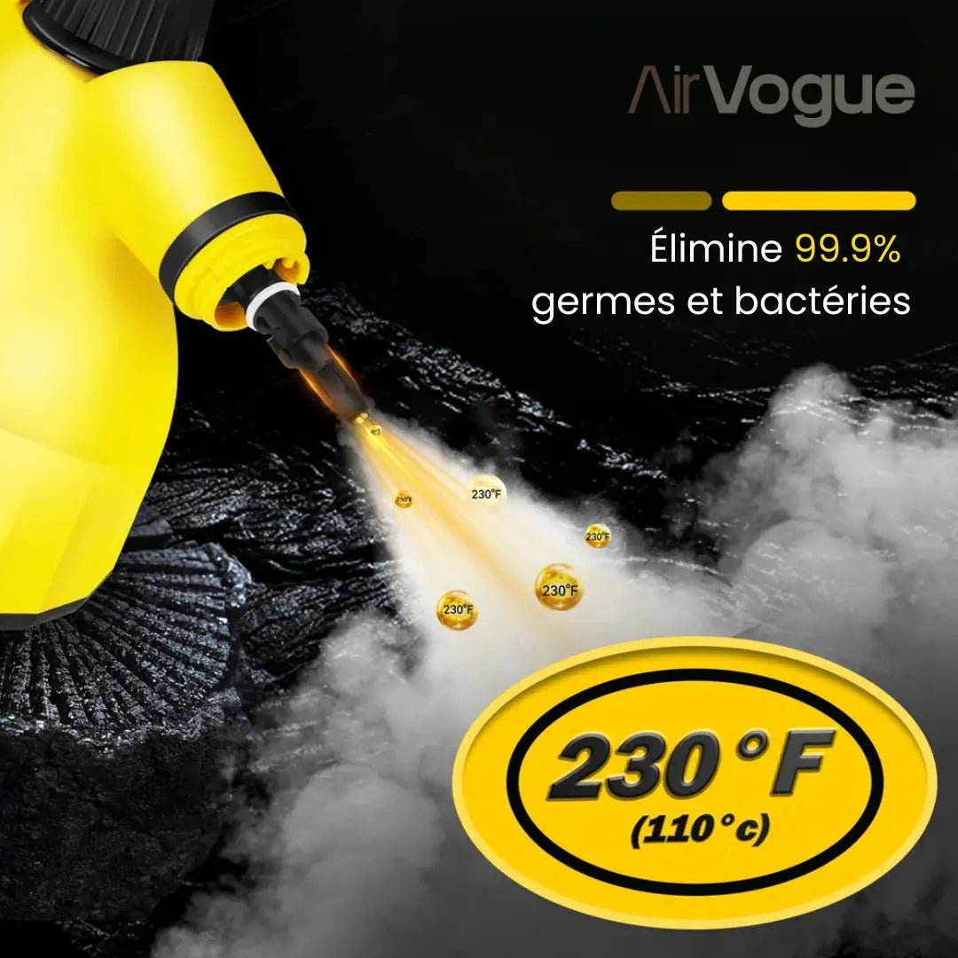 Nettoyeur vapeur essentiel pour surfaces et tissus  | AirVogue C1 – Pure